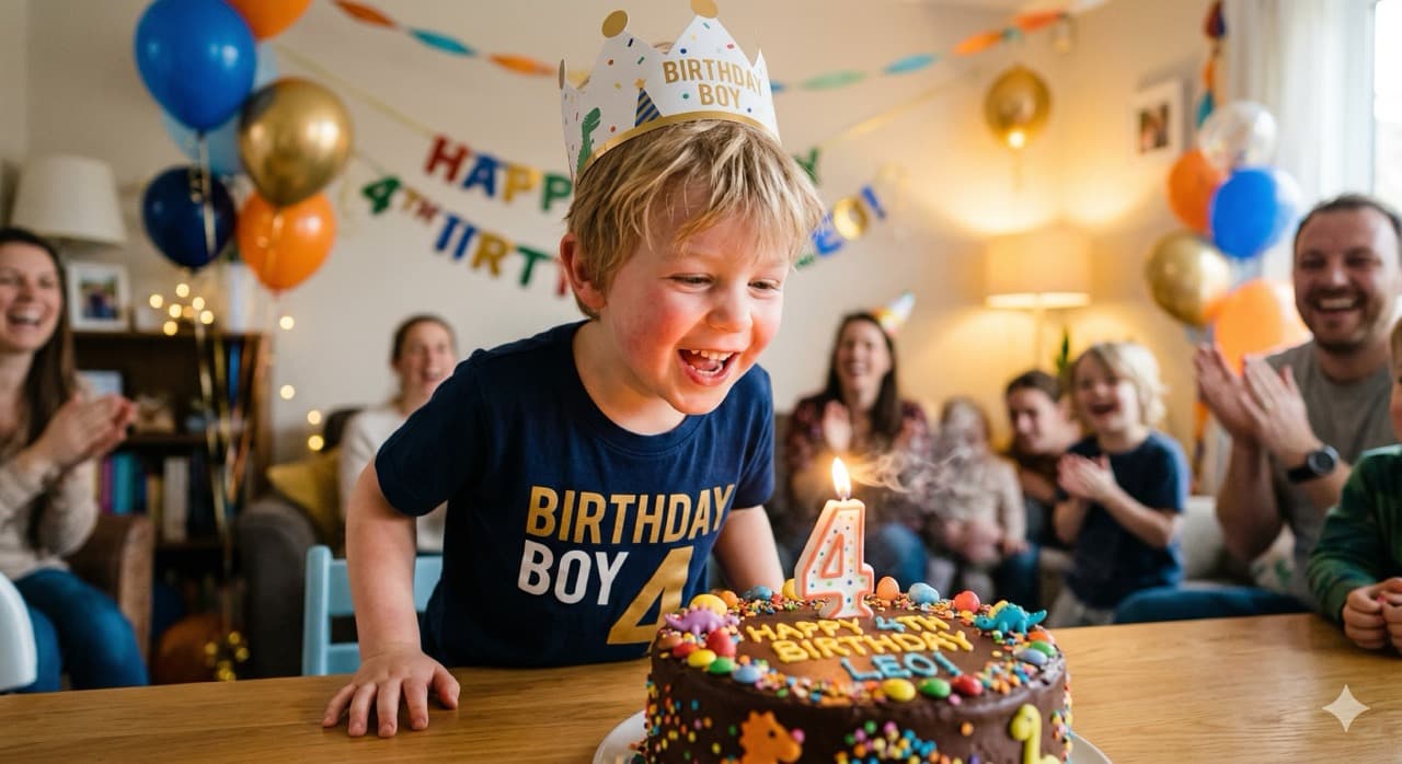 Photo: a child reading a personalised illustrated storybook